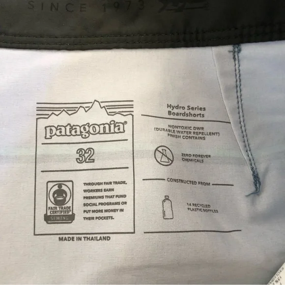 Patagonia Men's Hydropeak 21 'Light Plume Grey' Boardshorts 86480-SP22